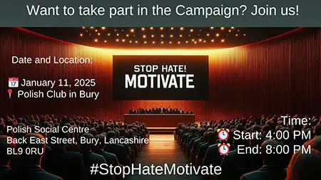 STOP HATE! - MOTIVATE! A Social Campaign against hate speech and for strengthening self-esteem