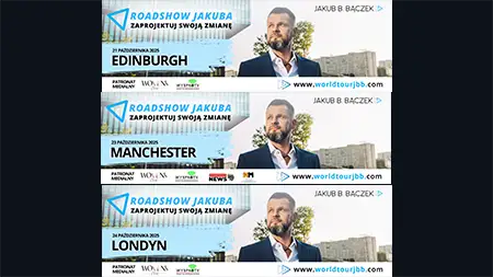 Jakub B. Bączek’s Autumn Tour in the UK: “Dreams Come True” – Edinburgh, Manchester, London