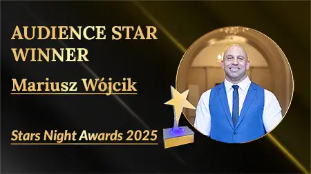 Mariusz Wójcik Wins Audience Star 2025 | Stars Night Awards