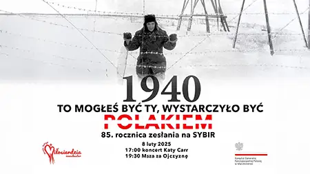 In tribute to the 85th anniversary of the deportation of Poles to Siberia, a moving ceremony at the Divine Mercy Parish in Manchester